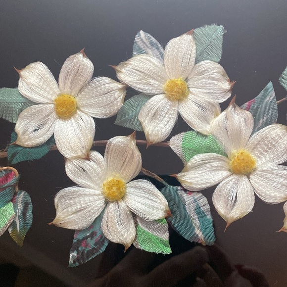 Vintage Floral Art Print in Textured Frame - Picture 5 of 16